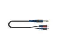 Quiklok RKSA/120-2 Cabo adaptador ROK SOLID Jack Stereo / 2 x RCA M 2 m Quiklok RKSA/120-2 Cabo adaptador ROK SOLID Jack Stereo / 2 x RCA M 2 m